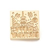 Golden Tone Wax Seal Brass Stamp Heads AJEW-U008-02G-15-2