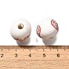 Valentine's Day Element Printed Wood Beads WOOD-R002-01-06-3