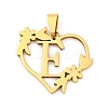 Ion Plating(IP) 201 Stainless Steel Pendants STAS-N103-183G-E-1