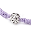 Eco-Friendly Korean Waxed Polyester Cord Braided Bracelet for Women BJEW-JB12503-4
