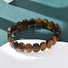 Natural & Synthetic Mixed Gemstone Faceted Beaded Stretch Bracelets for Women BJEW-K251-07-3