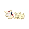 Alloy Enamel Charms FIND-H051-11G-2