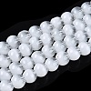 Transparent Glass Imitation Cat Eye Beads Strands GLAA-Q110-01B-01-1