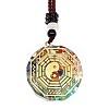 Orgonite Chakra Natural & Synthetic Mixed Stone Pendant Necklaces PZ4674-10-1
