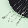 1.5MM 304 Stainless Steel Cable Chain Necklaces NJEW-T016-29P-3