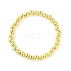 Synthetic Hematite Round Beaded Stretch Bracelet BJEW-TAC0005-02G-03-1