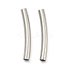 Non-Tarnish 304 Stainless Steel Tube Beads STAS-B047-27E-P-1