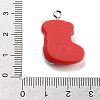 Christmas Theme Opaque Resin Pendants RESI-F054-B13-3