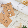 4 Sets 4 Style Sun and Moon 304 Stainless Steel Pendant Necklaces Set NJEW-FI0001-22-5
