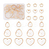 24Pcs 6 Style Natural Capiz Shell Charms SSHEL-TA0001-06-1