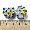Hand Painted Acrylic with Enamel Beads MACR-D031-06F-3