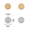 20Pcs 2 Colors 304 Stainless Steel Stamping Blank Tag Charms STAS-CJ0001-155-2