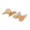 Brass Crystal Rhinestone Filigree Connector Charms RB-CBA890A-01G-2