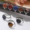Tarnish Resistant 304 Stainless Steel Pad Ring Settings STAS-G173-19P-18mm-5