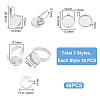 DIY Blank Dome Earring Ring Pendant Making Kit DIY-UN0005-03-3