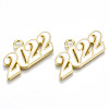 Alloy Enamel Pendants PALLOY-N160-001-05G-RS-1