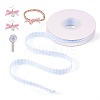 10 Yards Flat Polycotton(Polyester Cotton) Ribbon OCOR-TAC0030-01F-1