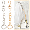 2Pcs 2 Colors Iron Cable Chain Purse Strap Extenders IFIN-WR0001-11B-6