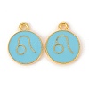 Alloy Enamel Pendants ENAM-S124-01B-16G-1