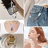 10Pcs Two Tone UV Plating Rainbow Iridescent Acrylic Beads TACR-YW0002-33G-6