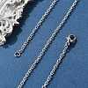 Non-Tarnish 304 Stainless Steel Cable Chain for Necklace LS-STAS-E052-61P-50cm-1