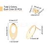 304 Stainless Steel Stud Earring Findings STAS-UN0015-40-4