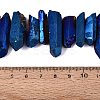 Spray Painted Electroplate Natural Quartz Crystal Points Beads Strands G-Q610-02C-4