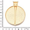 Plating Hammered Alloy Big Pendants PALLOY-T090-10G-3