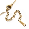 Heart 304 Stainless Steel Pendant Necklaces for Women NJEW-D288-01G-3