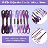 8 Skeins 8 Colors 6-Ply Polyester Embroidery Floss OCOR-CY0002-09E-2