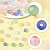 360Pcs 12 Colors Frosted Transparent Acrylic Beads OACR-FS0002-23-2
