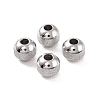 Non-Tarnish Textured 304 Stainless Steel Beads STAS-P306-01B-P-1