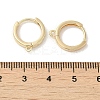 Brass Hoop Earrings Finding X-KK-H455-62G-3