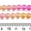Baking Paint Transparent Glass Beads X-DGLA-M001-8mm-05-5