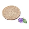 Natural Dyed Malaysia Jade Fruit Charms PALLOY-JF02431-03-2