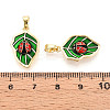 Brass Enamel Pendants KK-N257-59G-3