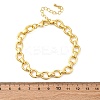 Brass Oval Link Chain Bracelets for Women Men BJEW-K273-06G-5