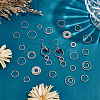 100Pcs 5 Styles 304 Stainless Steel Linking Ring FIND-UN0003-61-2