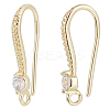 40Pcs Brass Earring Hooks KK-BBC0004-47-1
