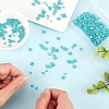 CREATCABIN 300Pcs 3 Style 2-Hole Baking Painted Glass Seed Beads SEED-CN0001-06-4