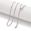 Brass Box Chain Necklaces for Women NJEW-G084-11P-1