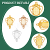 60Pcs 3 Colors Alloy Cabochon Connector Settings FIND-UN0006-89-5