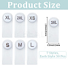 210Pcs 7 Styles Plastic Clothing Size Labels FIND-CY0001-86B-2