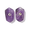 Natural Amethyst Faceted Pendants G-B151-02J-1