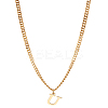 1Pc 304 Stainless Steel Letter Pendant Necklaces NJEW-LP0001-33U-G-1