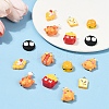 16Pcs 8 Styles Opaque Resin Pendants RESI-YW0003-16-5