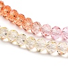 Transparent Painted Glass Beads Strands X1-DGLA-A034-T8mm-A20-3