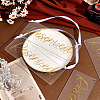 8Pcs Acrylic Reserved Hanging Signs OACR-GA0001-28-4