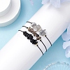 3Pcs 3 Styles Gemstone Braided Bead Bracelets BJEW-JB11146-06-3