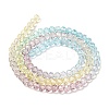 Transparent Painted Glass Beads Strands LS-DGLA-A034-T1mm-A15-5